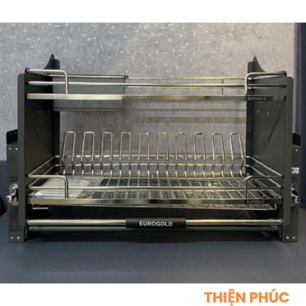 Giá bát đĩa nâng hạ inox 304 nan Oval Eurogold EPV