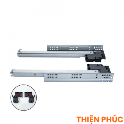 Thanh ray trượt 3 tầng giảm chấn VICKINI 02183 ZNP