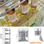 Tủ kho nan oval cánh mở 4 tầng Eurogold EPV