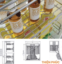 Tủ kho nan oval cánh mở 4 tầng Eurogold EPV